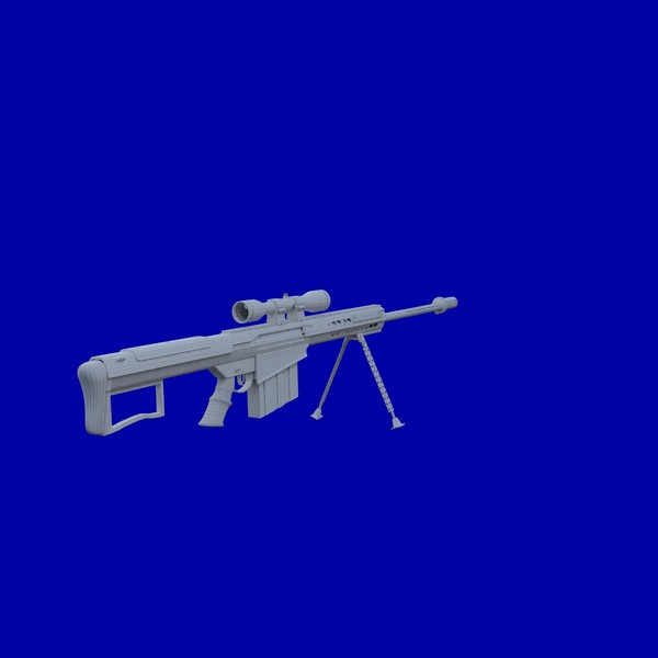 3d barrett m107a1 sniper rifle - Barrett m107a1 by Maarten_Dominicus